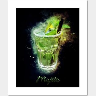 Mojito Drink Happy Hour Party Posters and Art